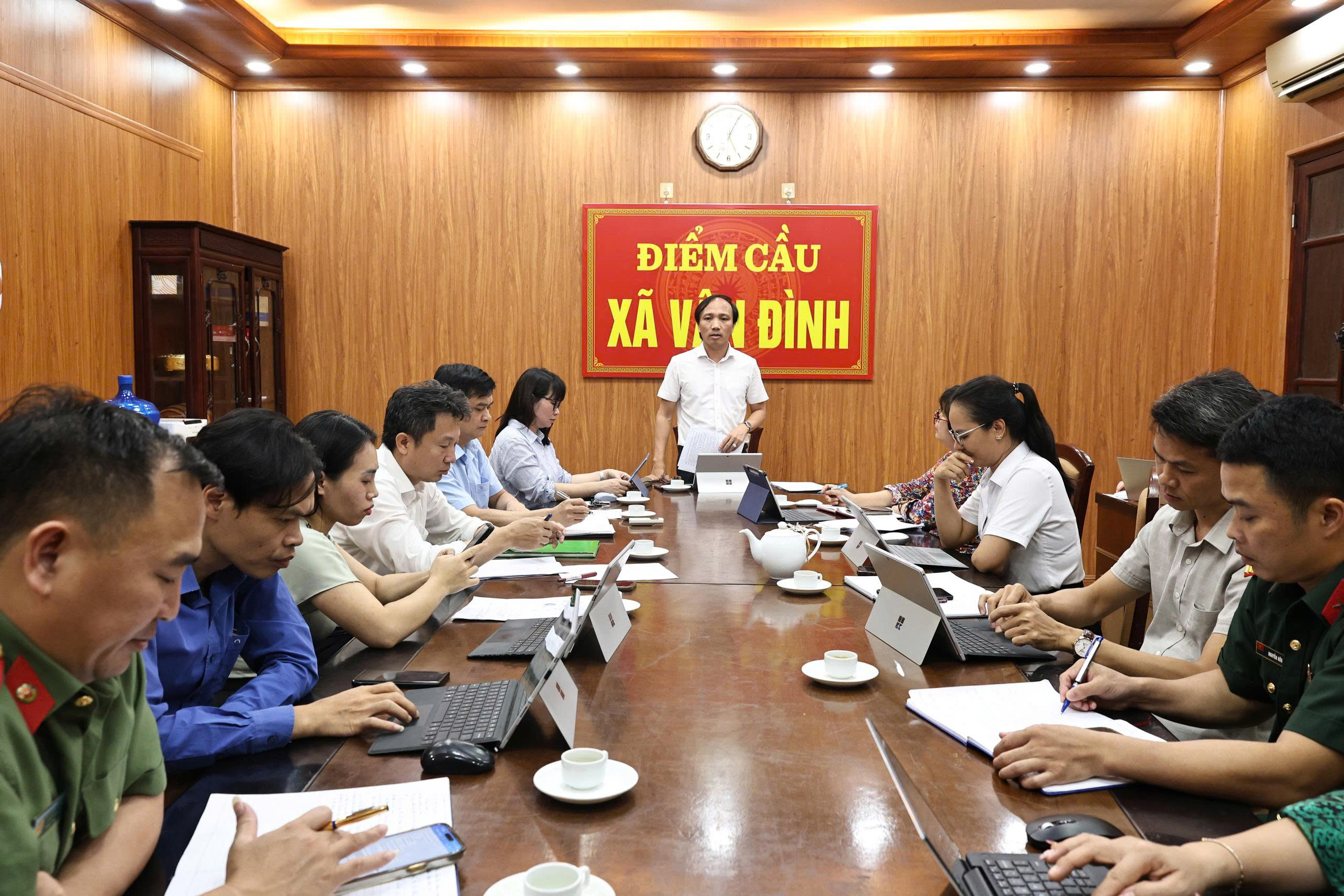 Xã Vân Đình triển khai nhiệm vụ trọng tâm tháng 7