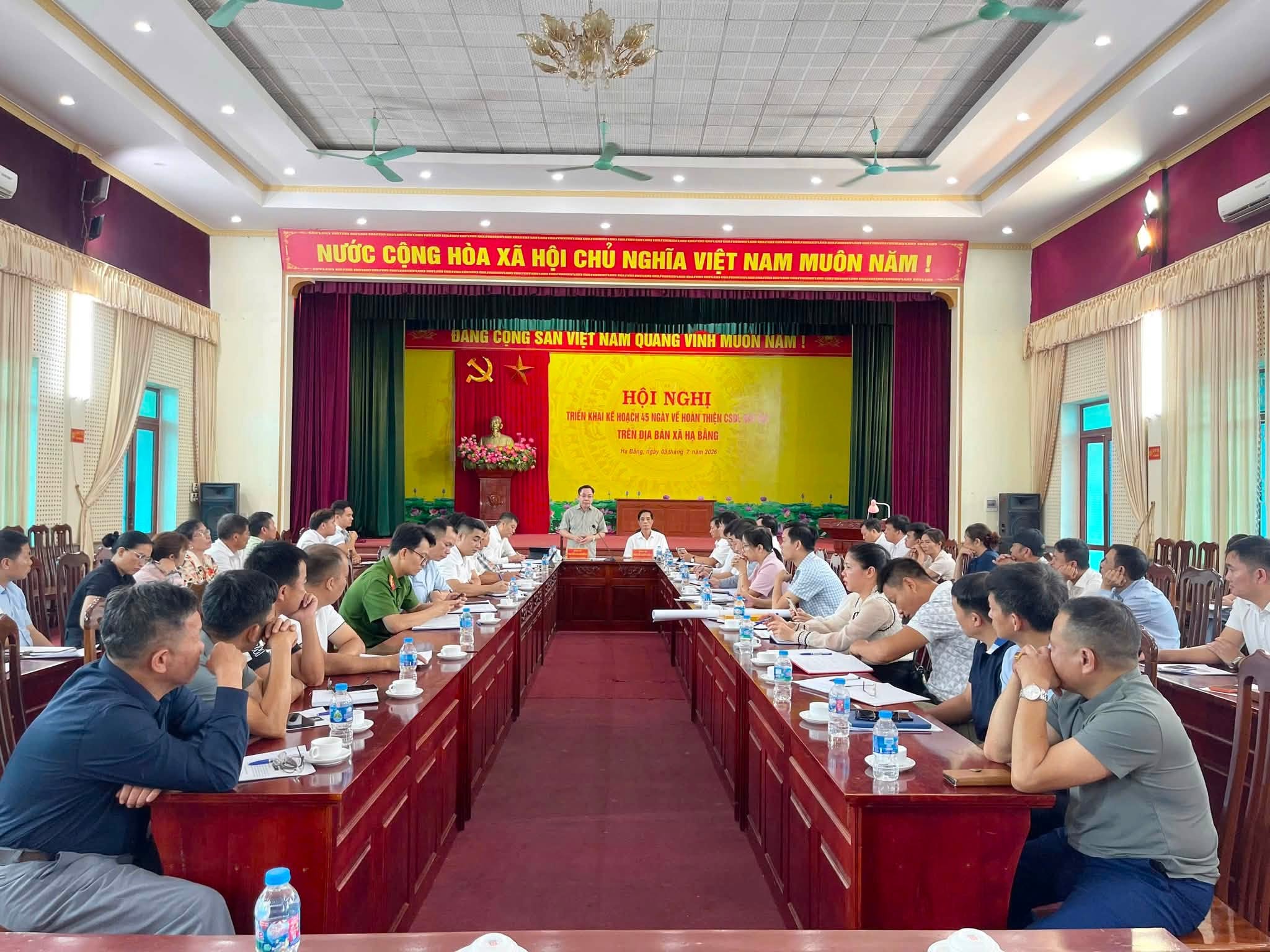 Xã Hạ Bằng phát động Chiến dịch 45 ngày hoàn thiện cơ sở dữ liệu đất đai, đẩy nhanh chuyển đổi số trong quản lý đất đai