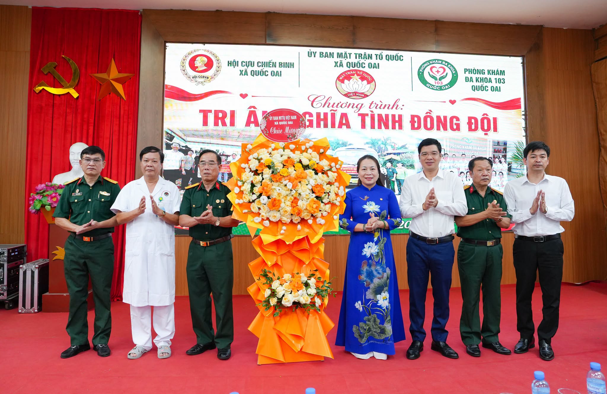 Xã Quốc Oai chăm lo sức khỏe người có công, lan tỏa nghĩa tình tri ân trước Ngày Thương binh - Liệt sĩ