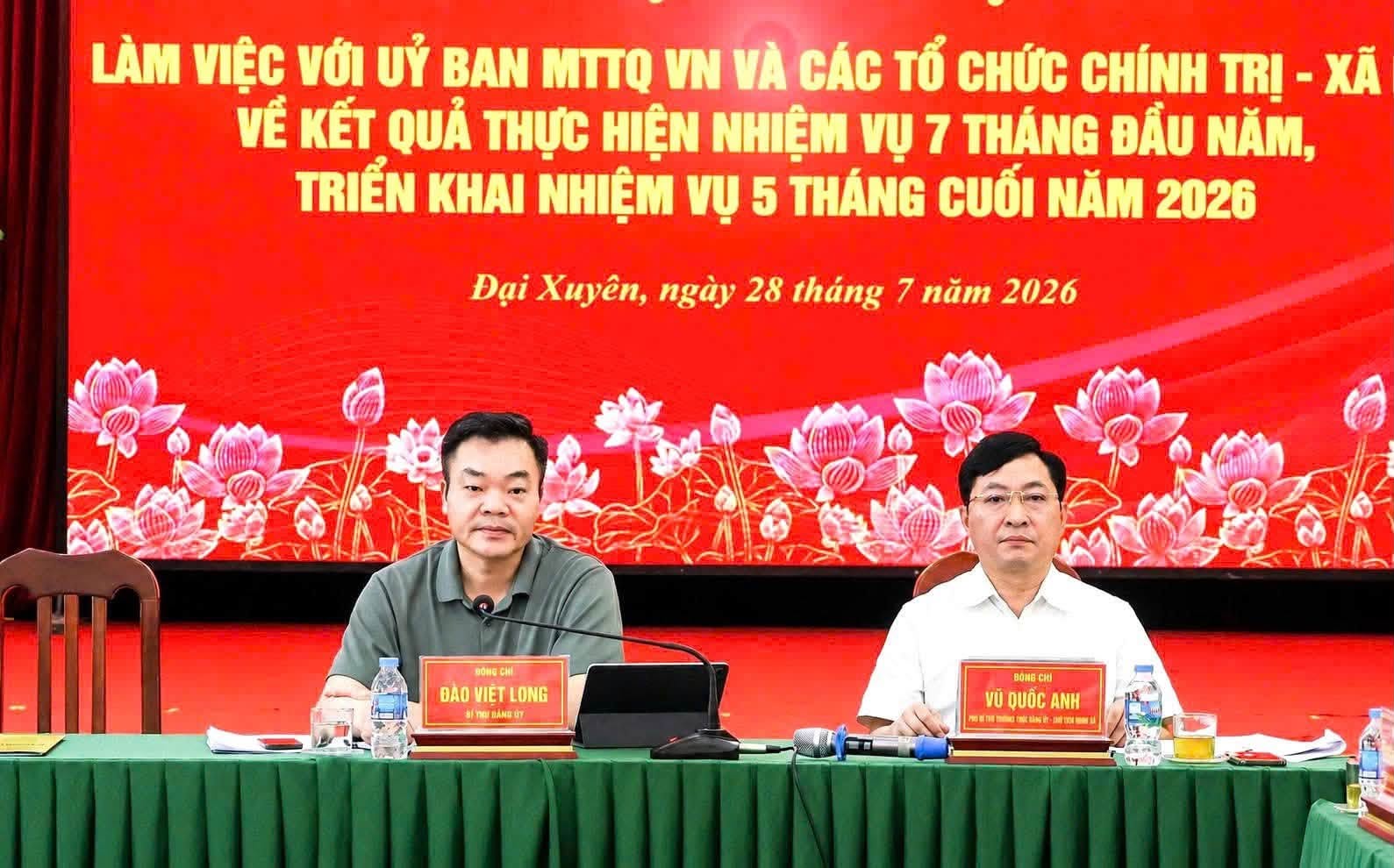 Đảng ủy xã Đại Xuyên tăng cường vai trò MTTQ và các tổ chức chính trị - xã hội, tạo đồng thuận thực hiện nhiệm vụ trọng tâm cuối năm