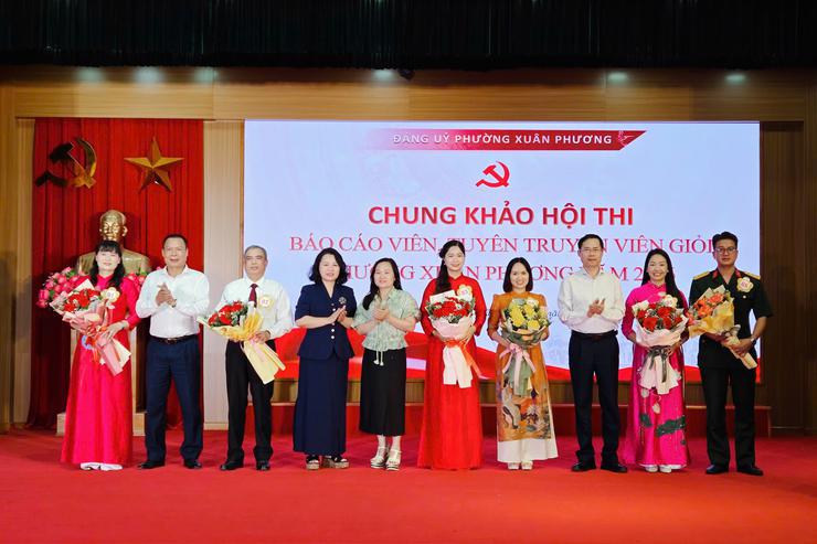 Phường Xuân Phương nâng cao công tác tuyên truyền qua Chung khảo Hội thi Báo cáo viên, tuyên truyền viên giỏi năm 2026