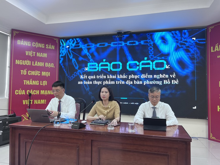 Phường Bồ Đề siết chặt quản lý an toàn thực phẩm, tập trung xử lý điểm nghẽn tại bếp ăn trường học và dịch vụ ăn uống
