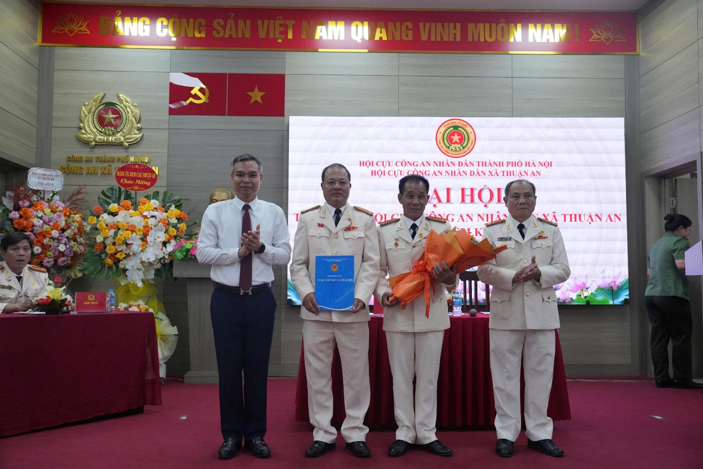 Xã Thuận An thành lập Hội Cựu Công an nhân dân, phát huy kinh nghiệm giữ gìn an ninh, trật tự từ cơ sở