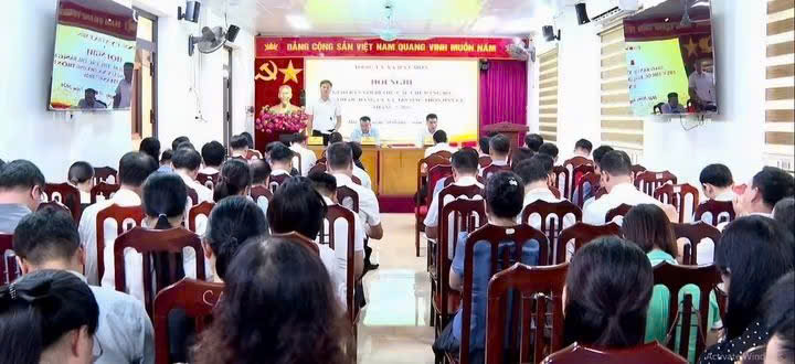 Xã Hát Môn giao ban tháng 7, triển khai nhiệm vụ trọng tâm những tháng cuối năm