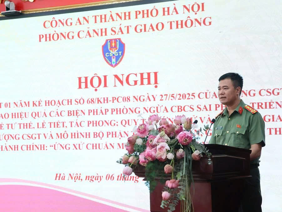 Hà Nội: Xây dựng lực lượng Cảnh sát giao thông chính quy từ kỷ luật, chuẩn mực ứng xử và trách nhiệm phục vụ nhân dân