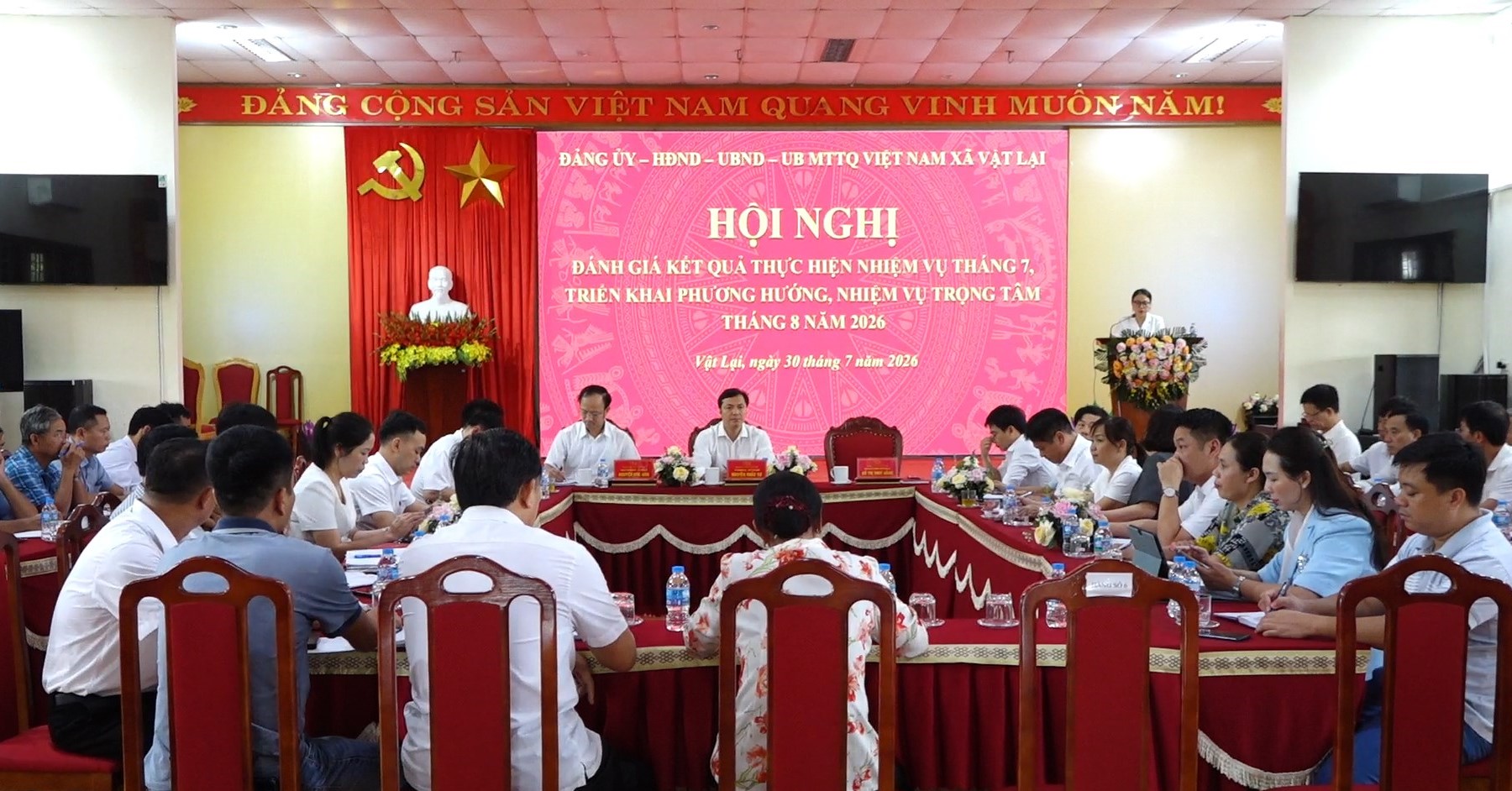 Xã Vật Lại siết tiến độ nhiệm vụ trọng tâm, tập trung hoàn thiện dữ liệu đất đai và đẩy nhanh giải phóng mặt bằng các dự án trọng điểm