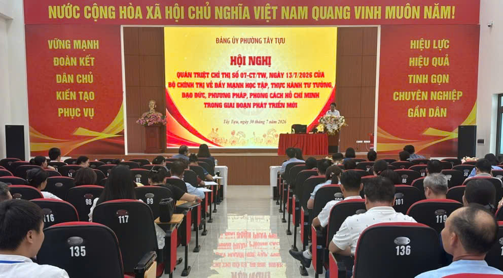 Phường Tây Tựu đưa việc học và làm theo Bác trở thành động lực đổi mới trong giai đoạn phát triển mới