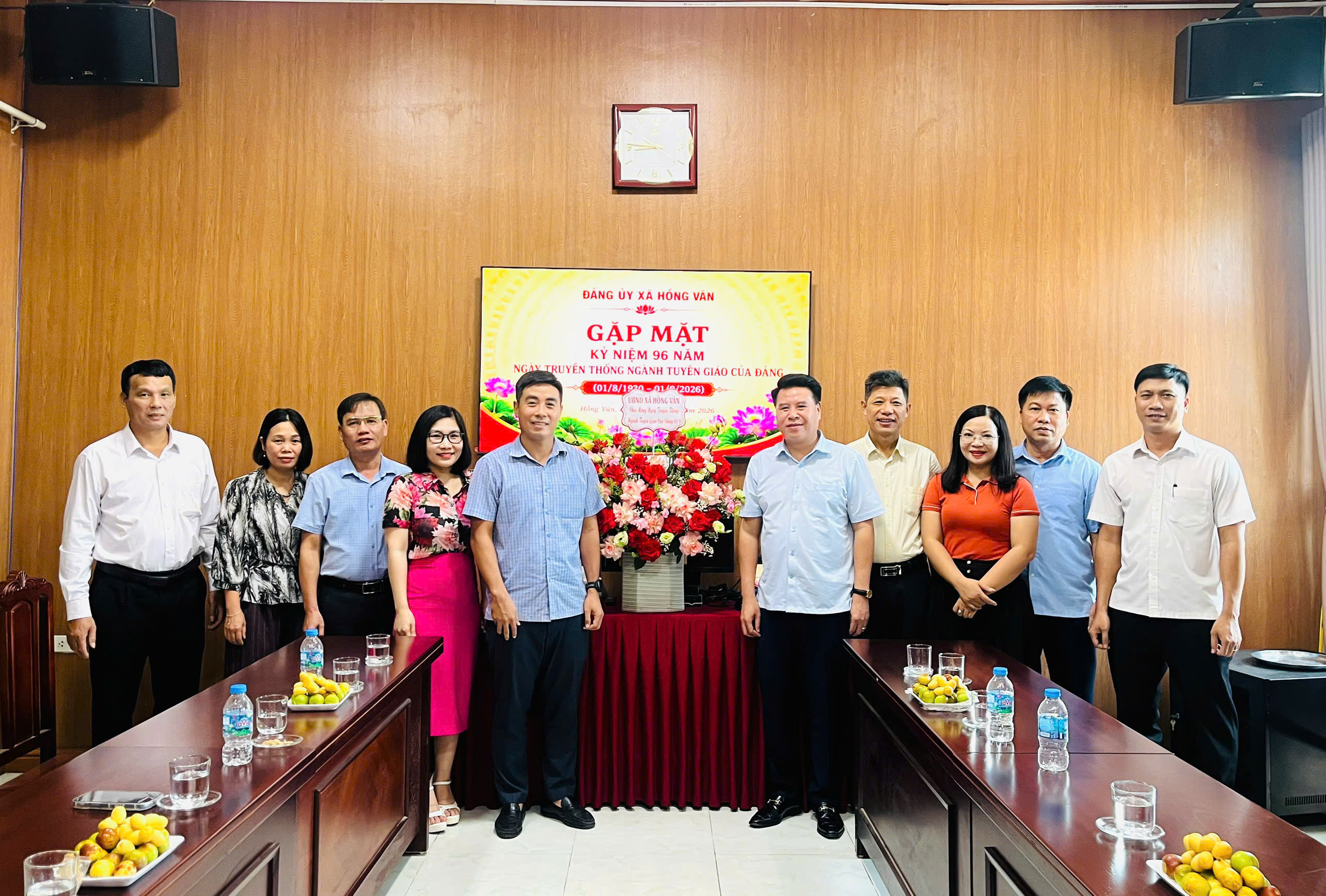 Xã Hồng Vân gặp mặt kỷ niệm 96 năm Ngày truyền thống ngành Tuyên giáo của Đảng