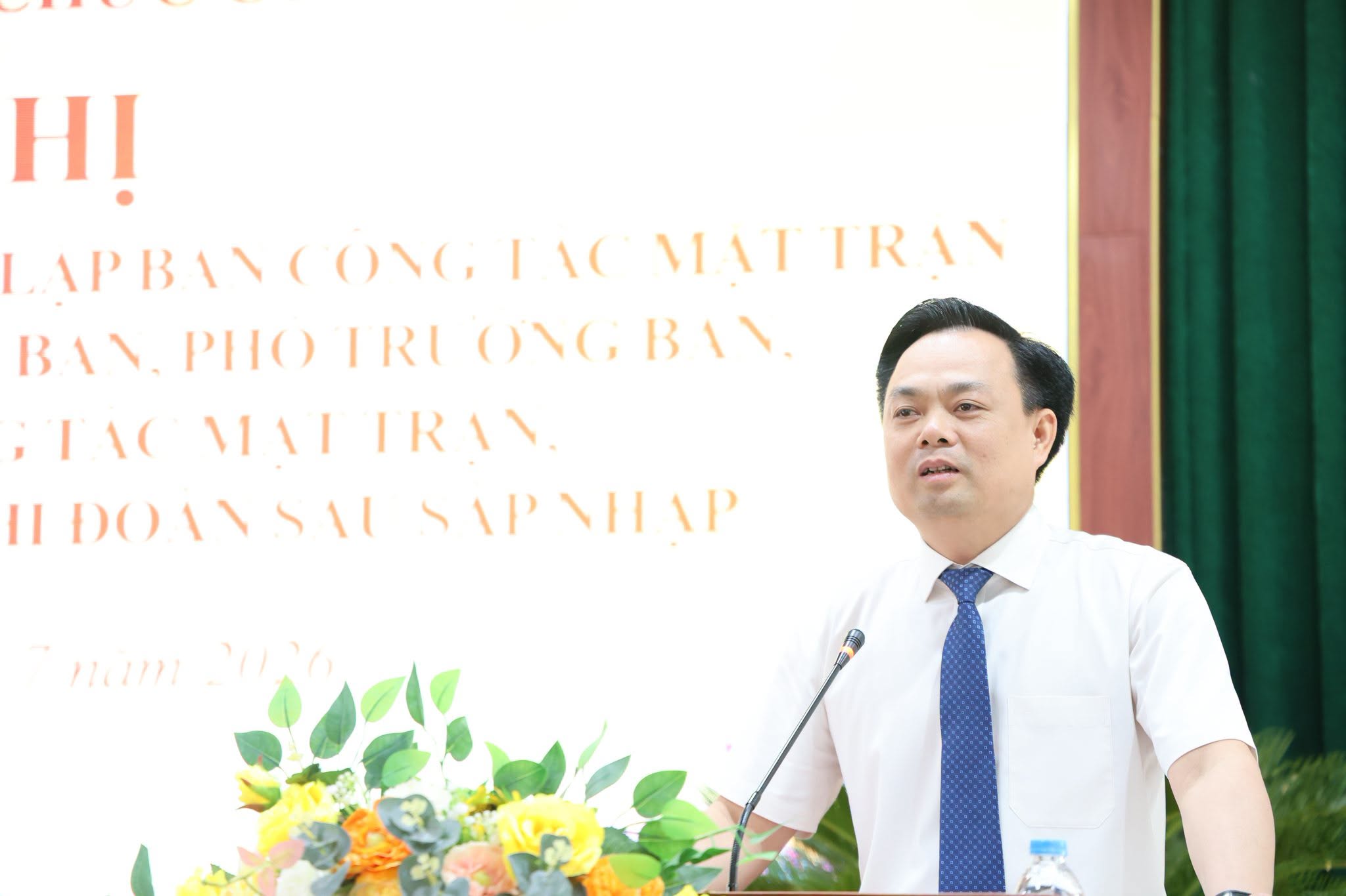 Xã Tam Hưng kiện toàn Ban Công tác Mặt trận và các tổ chức chính trị - xã hội sau sáp nhập thôn