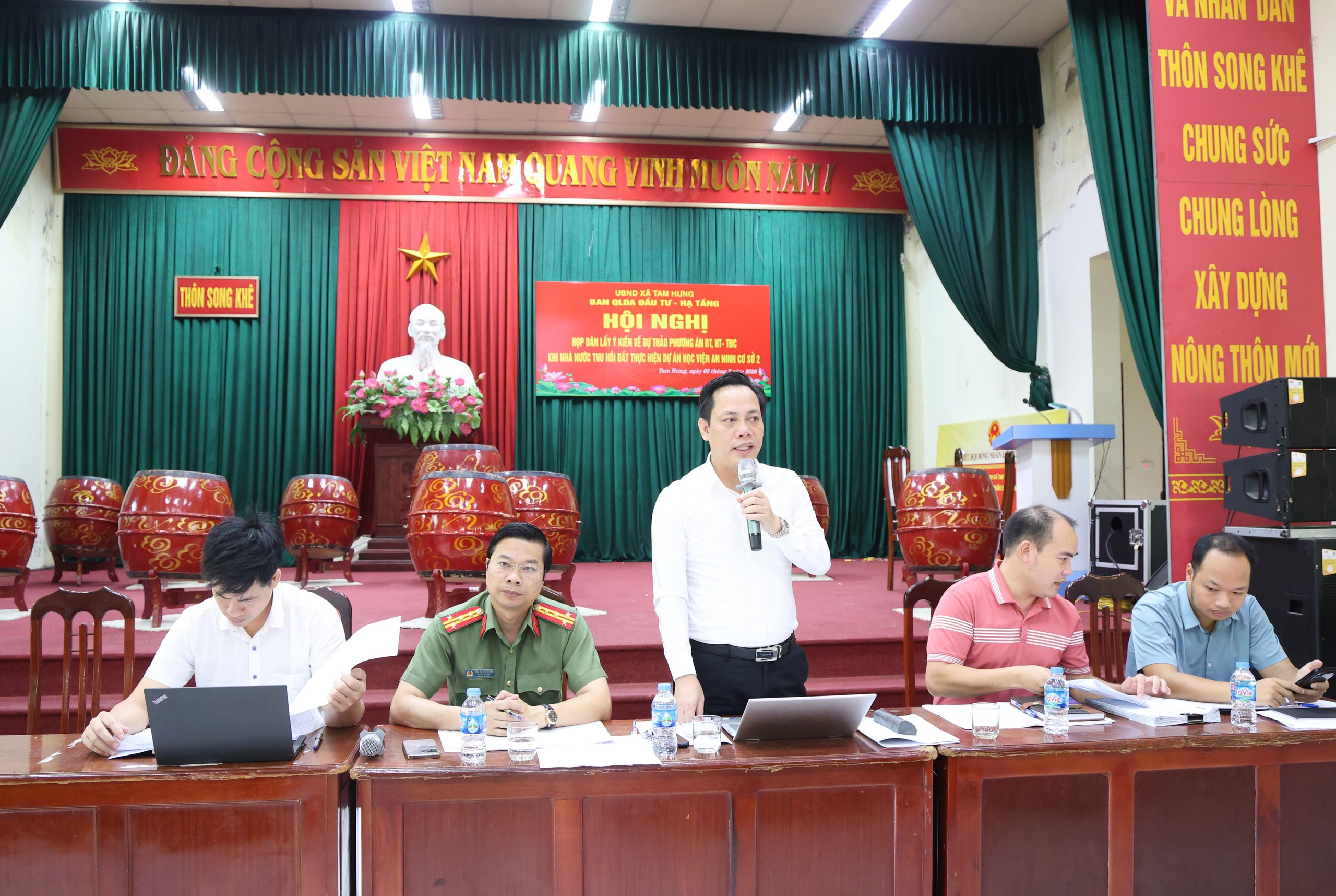Xã Tam Hưng công khai phương án bồi thường Dự án Học viện An ninh nhân dân Cơ sở 2, tạo đồng thuận trong giải phóng mặt bằng