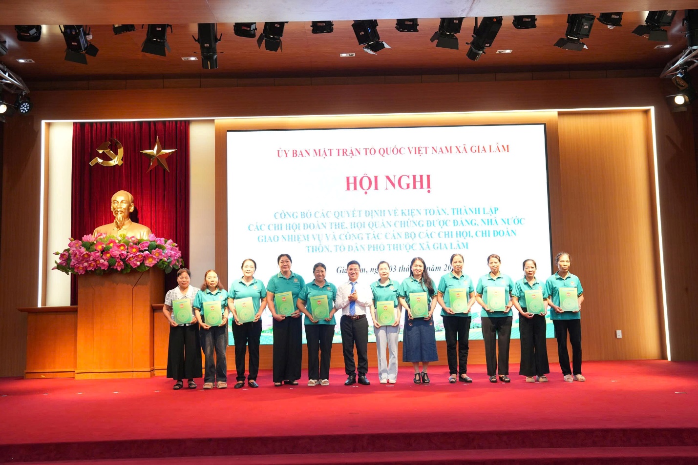 Xã Gia Lâm kiện toàn đồng bộ các chi hội, chi đoàn sau sắp xếp đơn vị hành chính