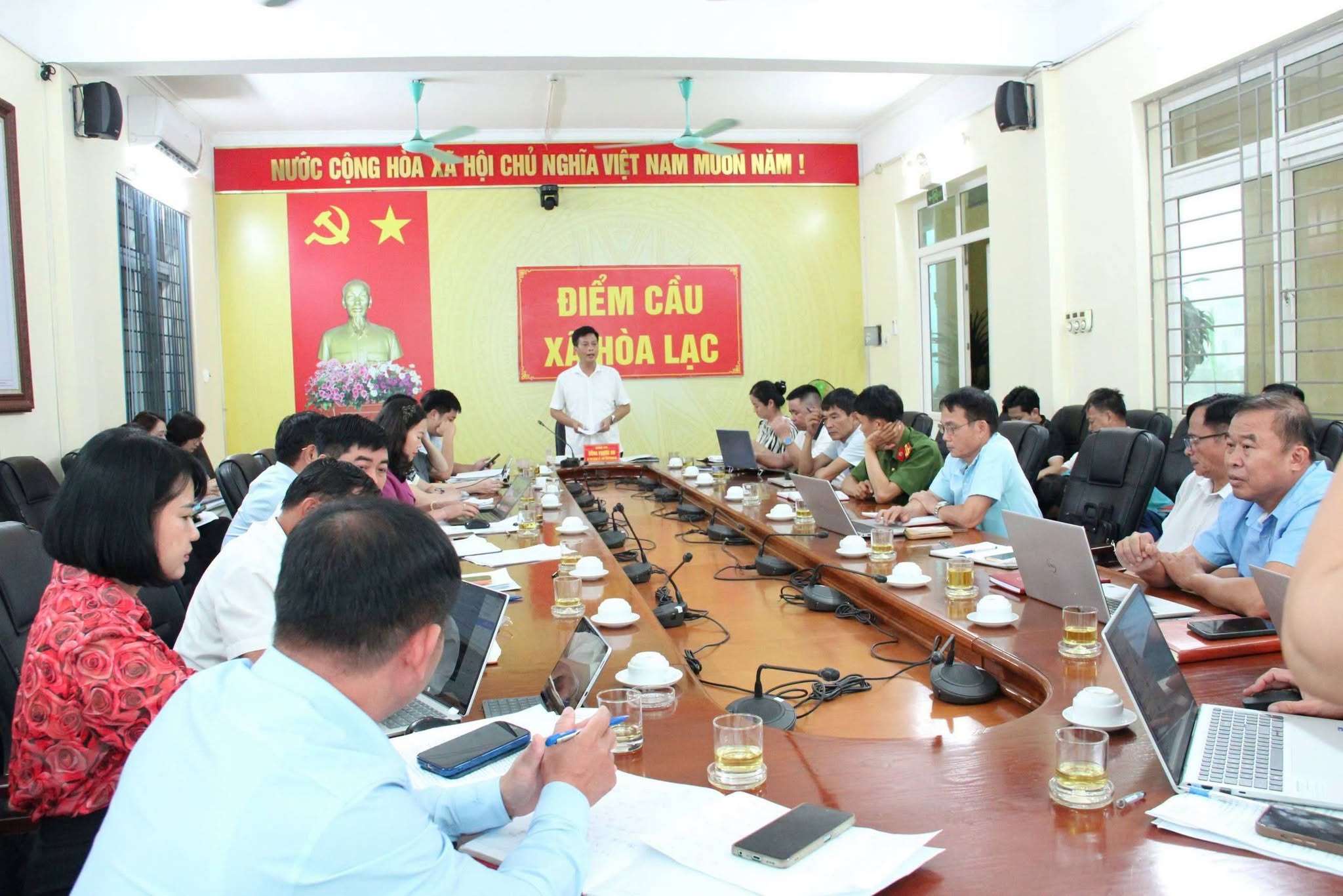HĐND xã Hòa Lạc giám sát công tác giải phóng mặt bằng, thúc đẩy tiến độ các dự án trọng điểm