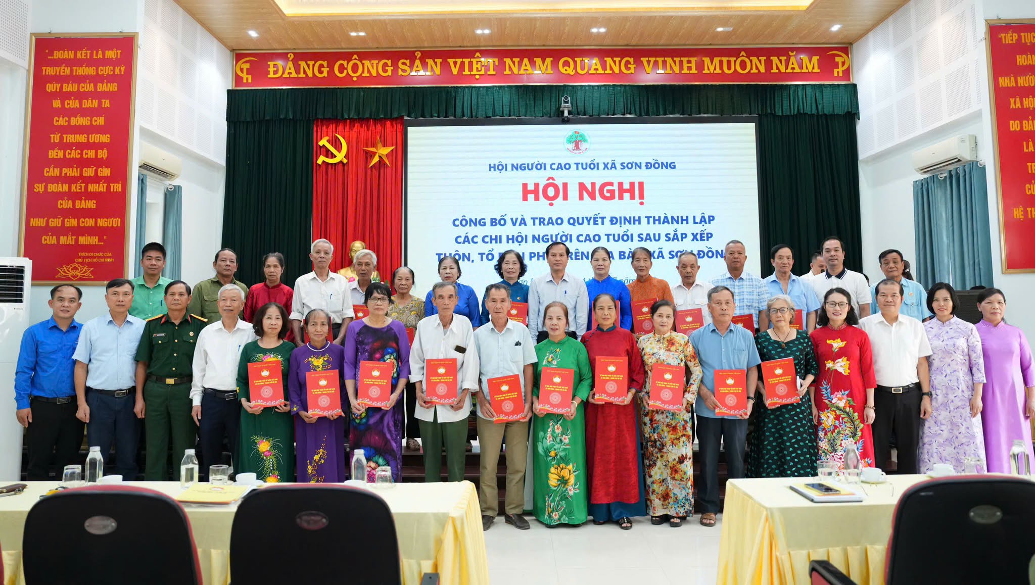 Xã Sơn Đồng kiện toàn tổ chức Mặt trận và các đoàn thể sau sắp xếp, củng cố sức mạnh khối đại đoàn kết toàn dân
