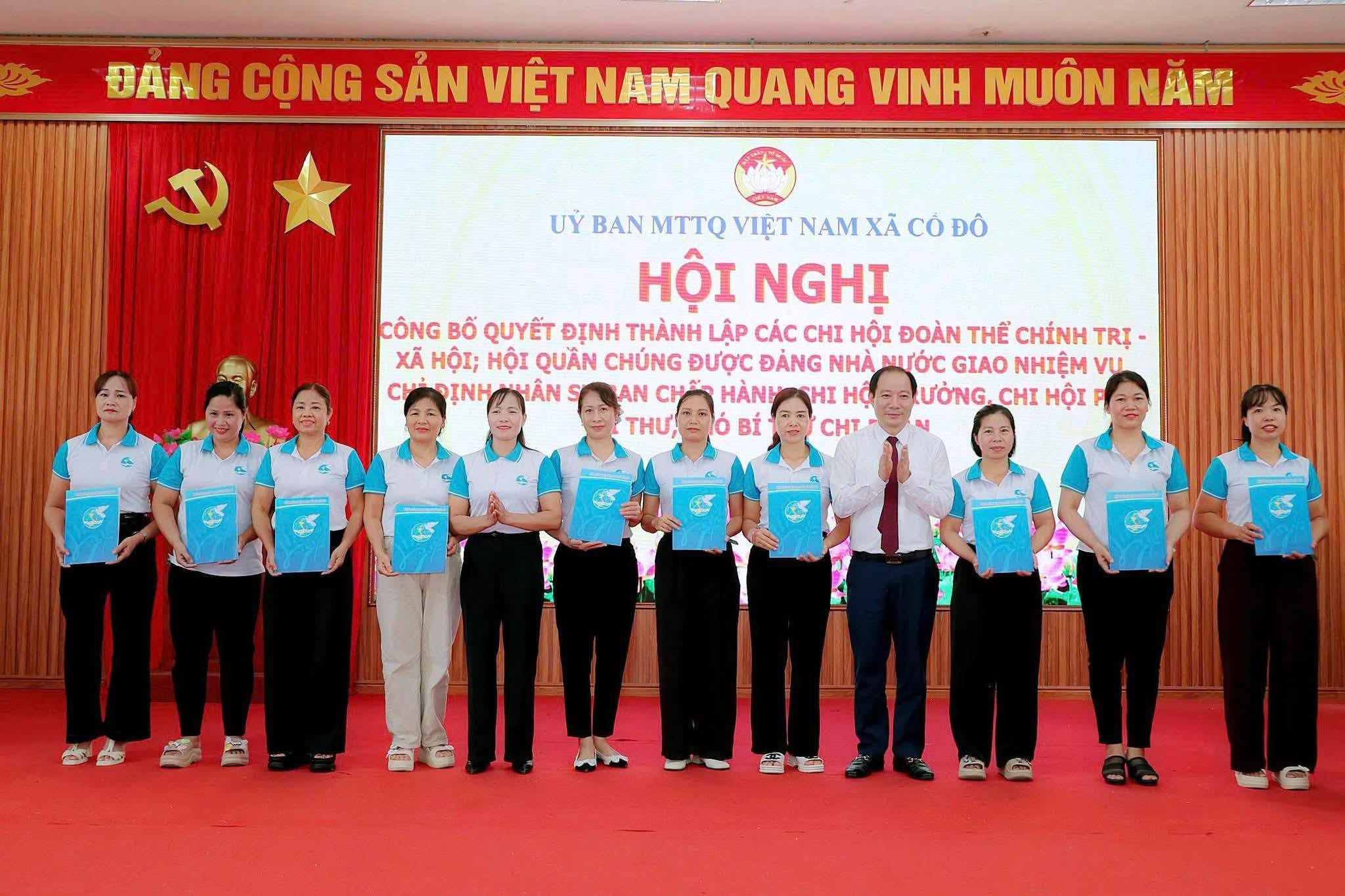 Xã Cổ Đô kiện toàn hệ thống chi hội, chi đoàn sau sắp xếp thôn, củng cố sức mạnh đoàn thể từ cơ sở