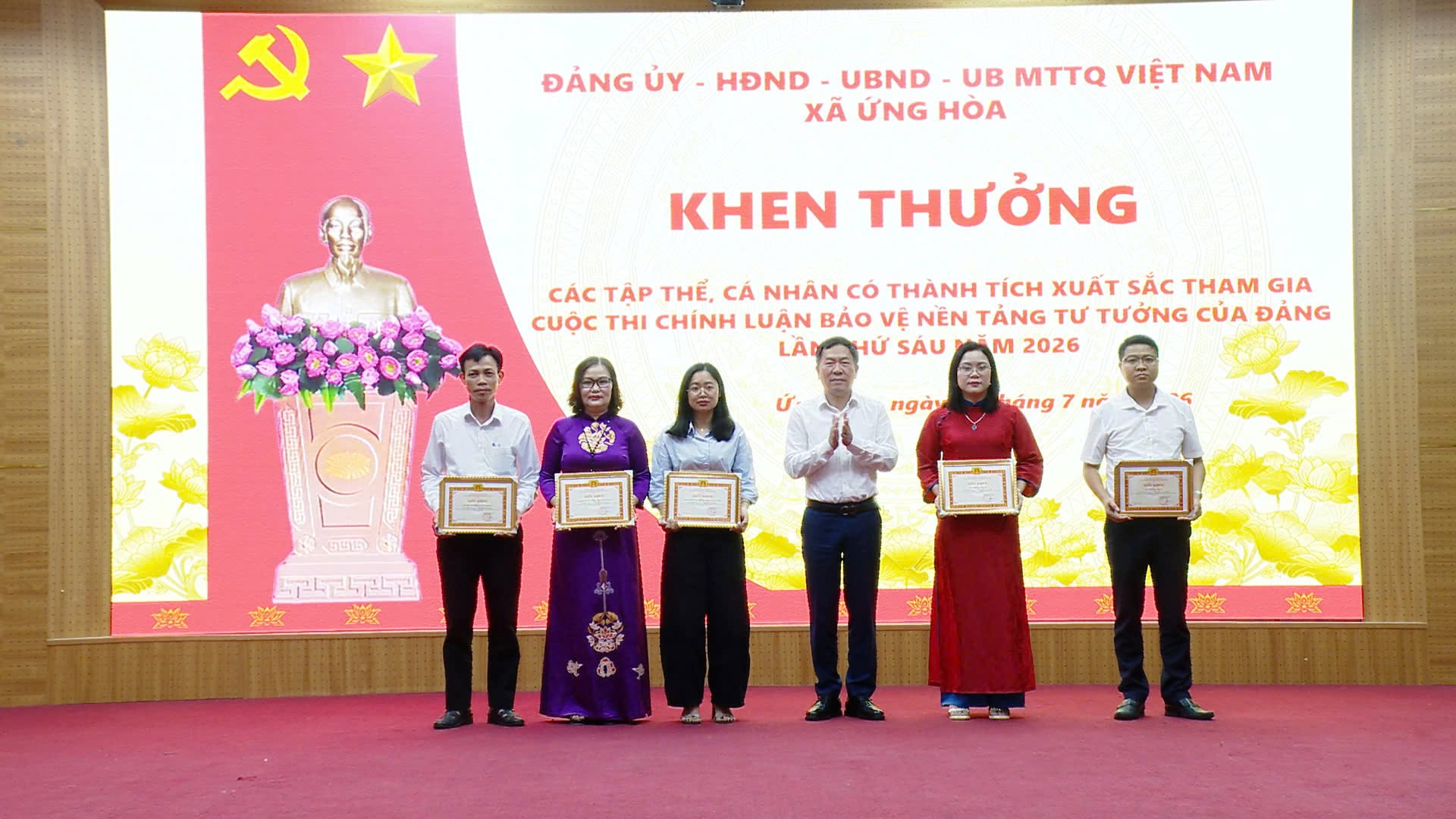 Xã Ứng Hòa lan tỏa Cuộc thi chính luận bảo vệ nền tảng tư tưởng của Đảng với 916 tác phẩm tham gia