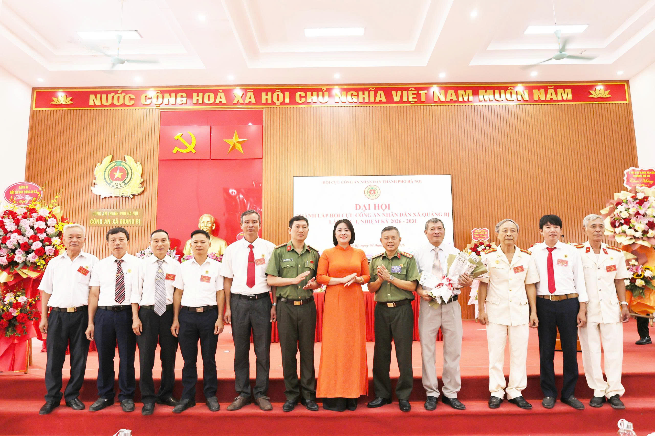Xã Quảng Bị thành lập Hội Cựu Công an nhân dân, phát huy vai trò nòng cốt trong bảo vệ an ninh cơ sở