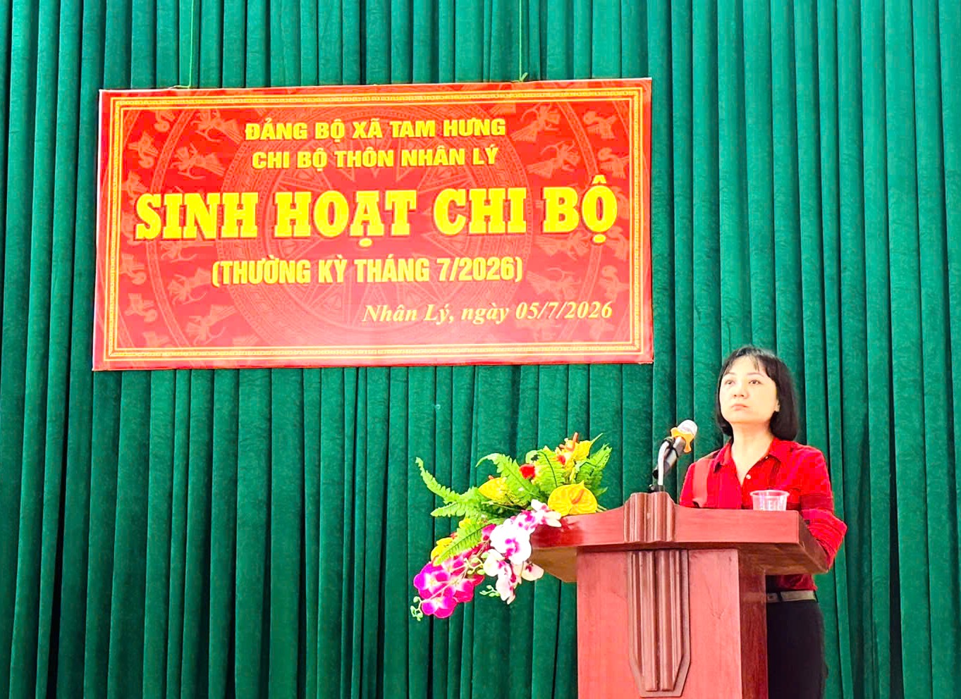 Xã Tam Hưng: Chi bộ thôn Nhân Lý nhanh chóng ổn định tổ chức, nâng cao chất lượng sinh hoạt sau sắp xếp