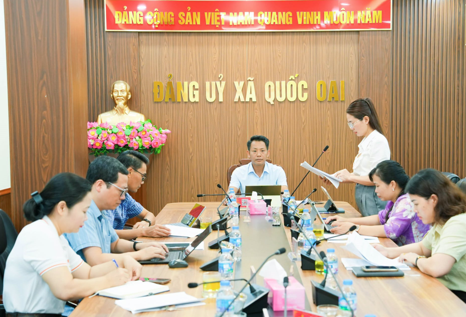 Xã Quốc Oai hoàn thiện tổ chức bộ máy, tăng tốc xây dựng nền hành chính tinh gọn, hiệu quả