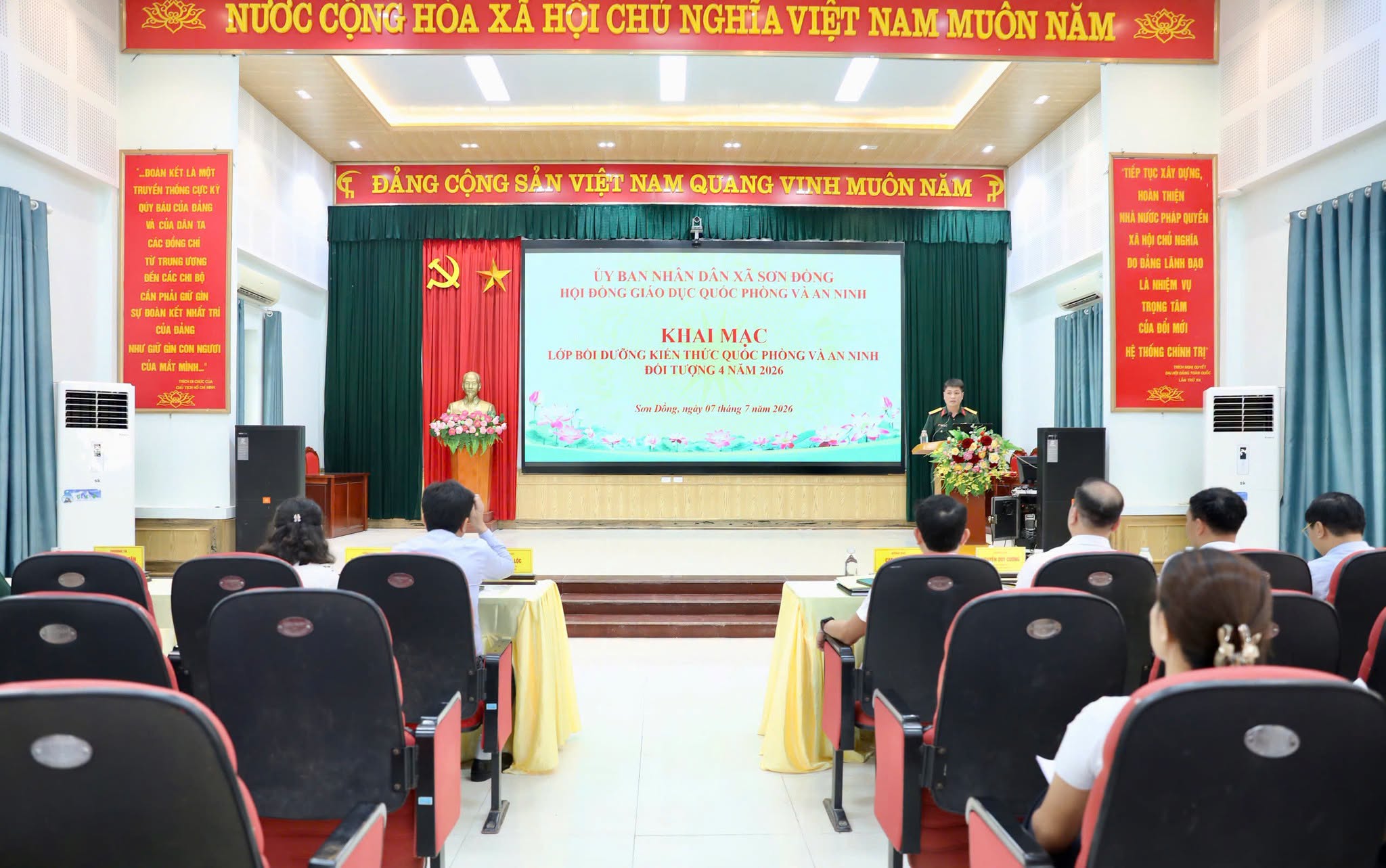 Xã Sơn Đồng: Nâng cao nhận thức quốc phòng - an ninh, xây dựng nền quốc phòng toàn dân vững mạnh