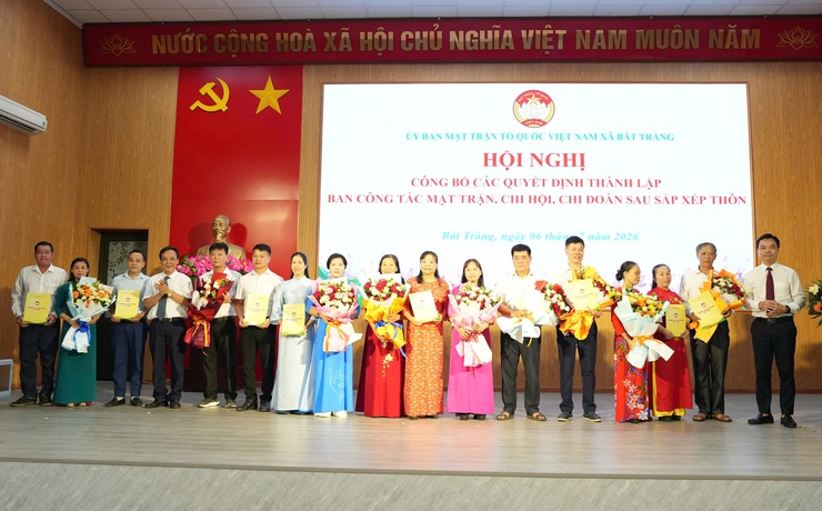 Xã Bát Tràng kiện toàn Ban Công tác Mặt trận và các tổ chức chính trị - xã hội sau sắp xếp thôn, bảo đảm hệ thống chính trị vận hành đồng bộ