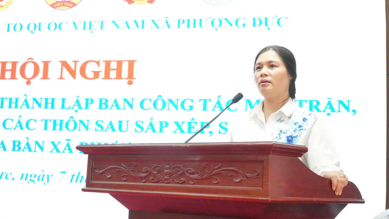 Xã Phượng Dực hoàn thiện tổ chức Mặt trận và các đoàn thể tại thôn sau sắp xếp