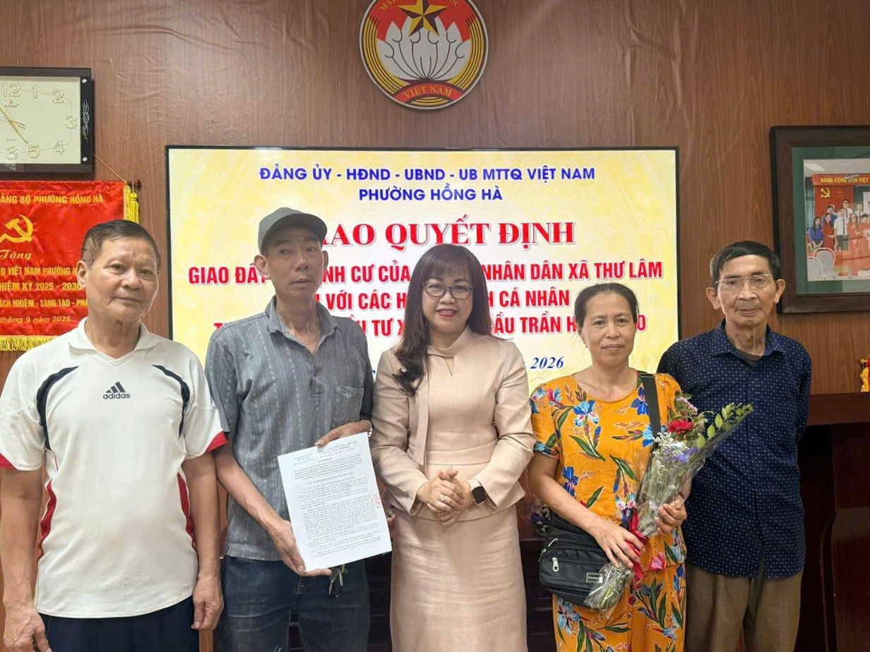 Phường Hồng Hà đẩy nhanh giải phóng mặt bằng, hoàn tất giao đất tái định cư phục vụ hai dự án cầu trọng điểm
