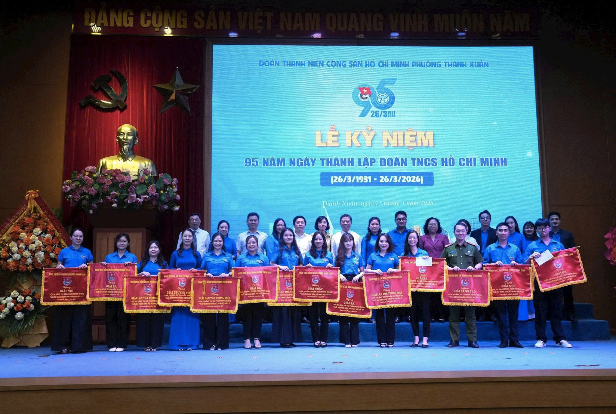 Tuổi trẻ phường Thanh Xuân khơi dậy khát vọng cống hiến của tuổi trẻ nhân dịp kỷ niệm 95 năm thành lập Đoàn