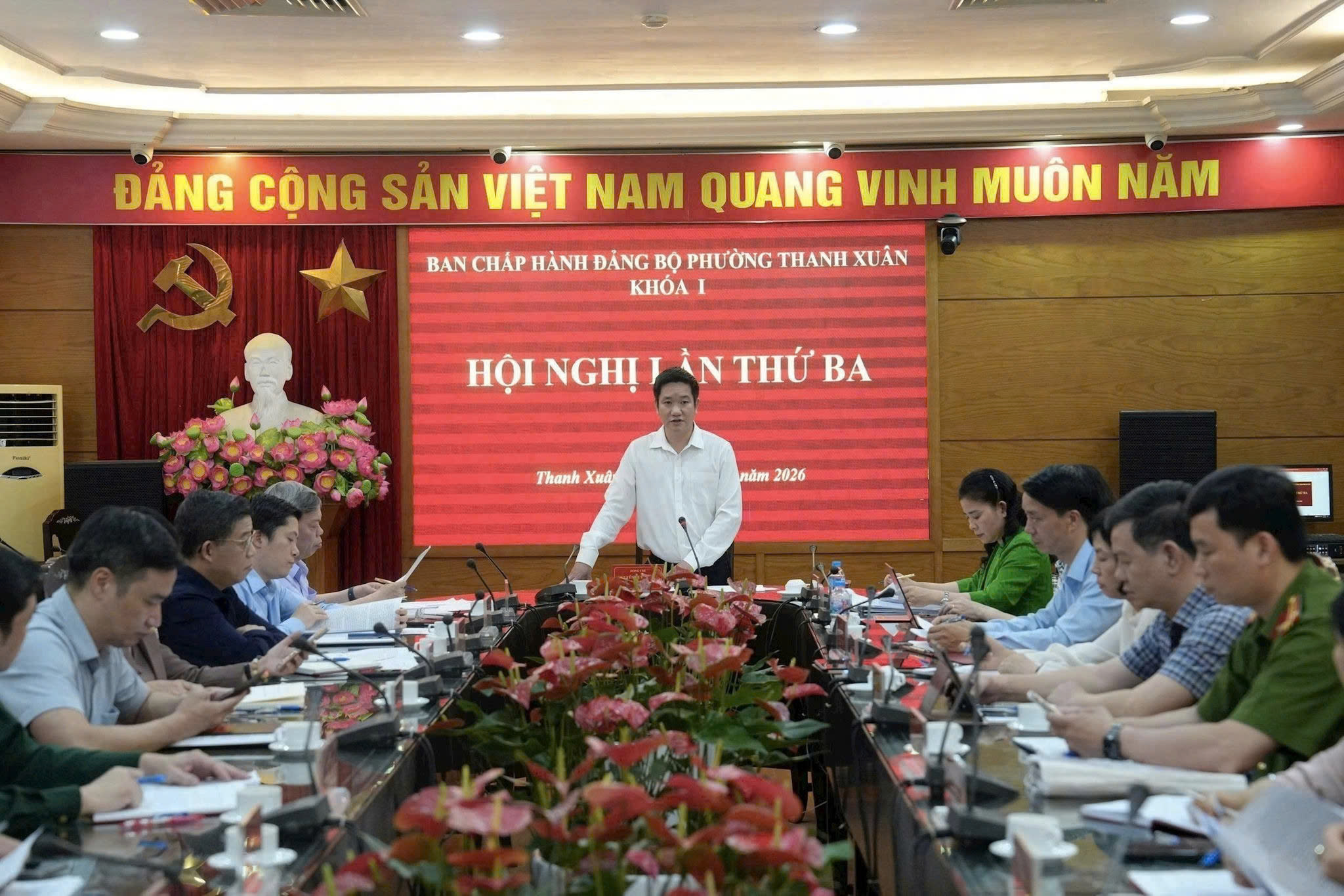 Phường Thanh Xuân quyết tâm bứt phá quý II-2026, tập trung tháo gỡ điểm nghẽn, đẩy nhanh Dự án Vành đai 2,5