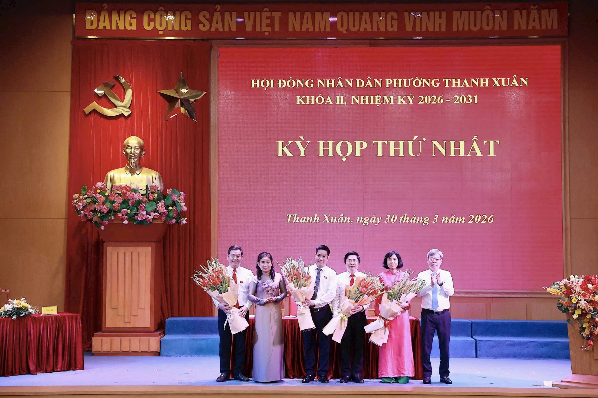 Phường Thanh Xuân kiện toàn bộ máy HĐND, UBND khóa II, tạo nền tảng triển khai nhiệm vụ nhiệm kỳ 2026-2031