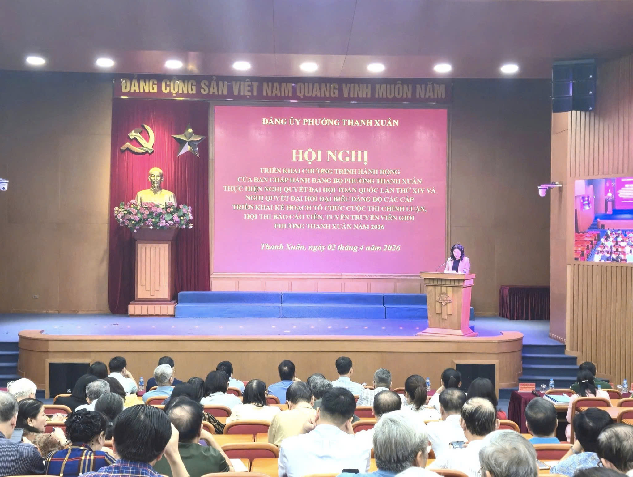 Đảng ủy phường Thanh Xuân cụ thể hóa nghị quyết đại hội Đảng bằng chương trình hành động gắn với đổi mới phương thức điều hành