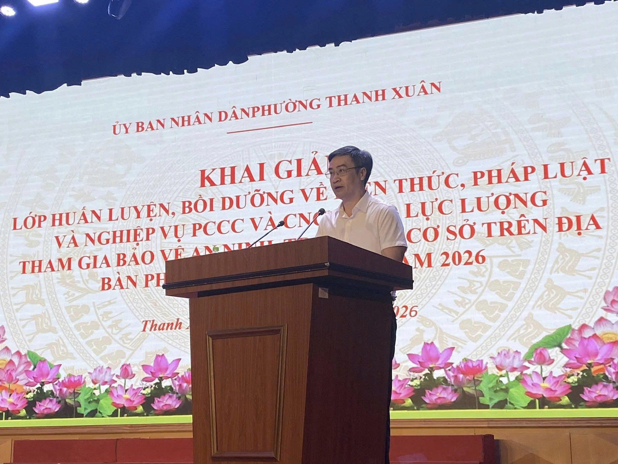 Phường Thanh Xuân nâng cao năng lực phòng cháy, chữa cháy cho lực lượng bảo vệ an ninh, trật tự ở cơ sở