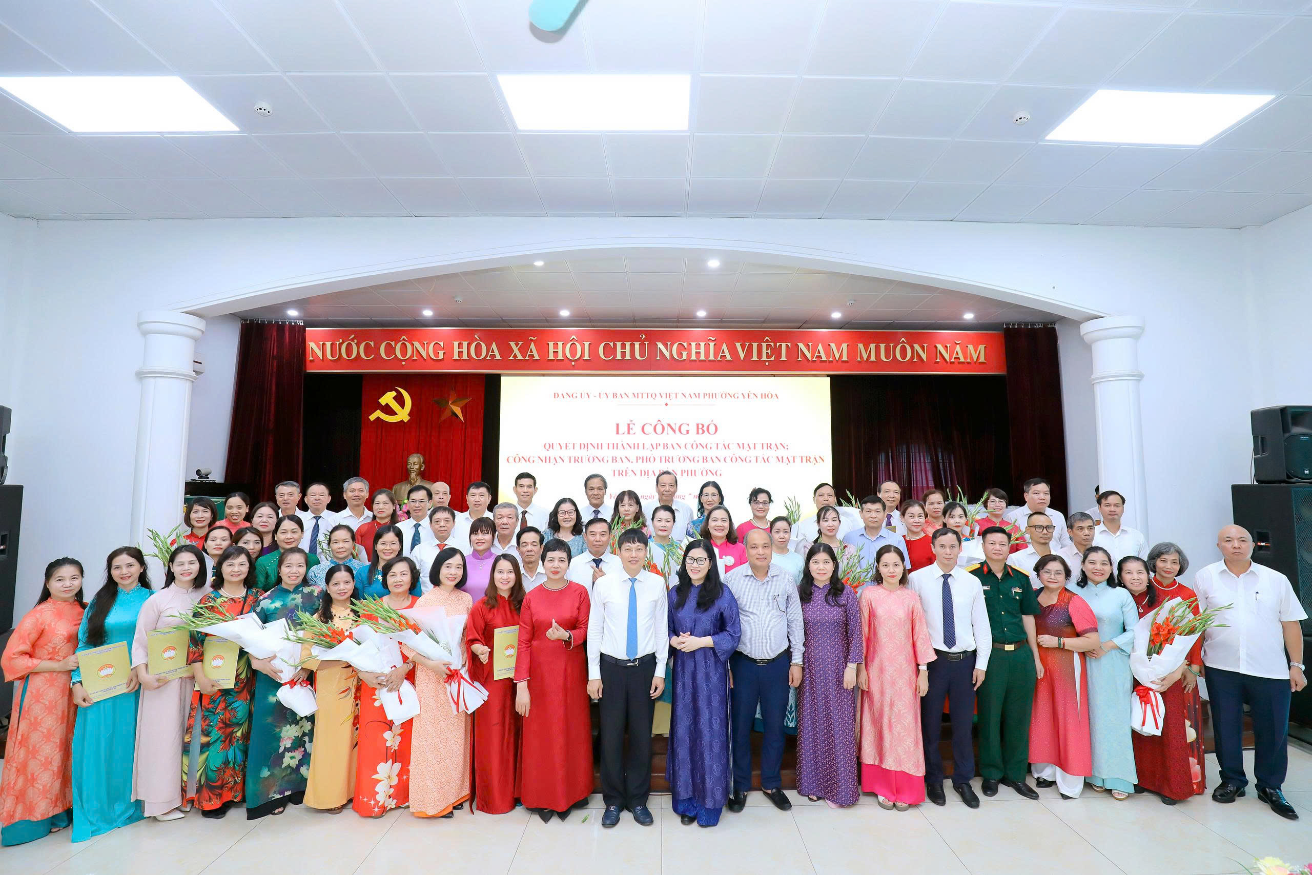 Phường Yên Hòa hoàn thành kiện toàn Ban Công tác Mặt trận tại các tổ dân phố sau sắp xếp