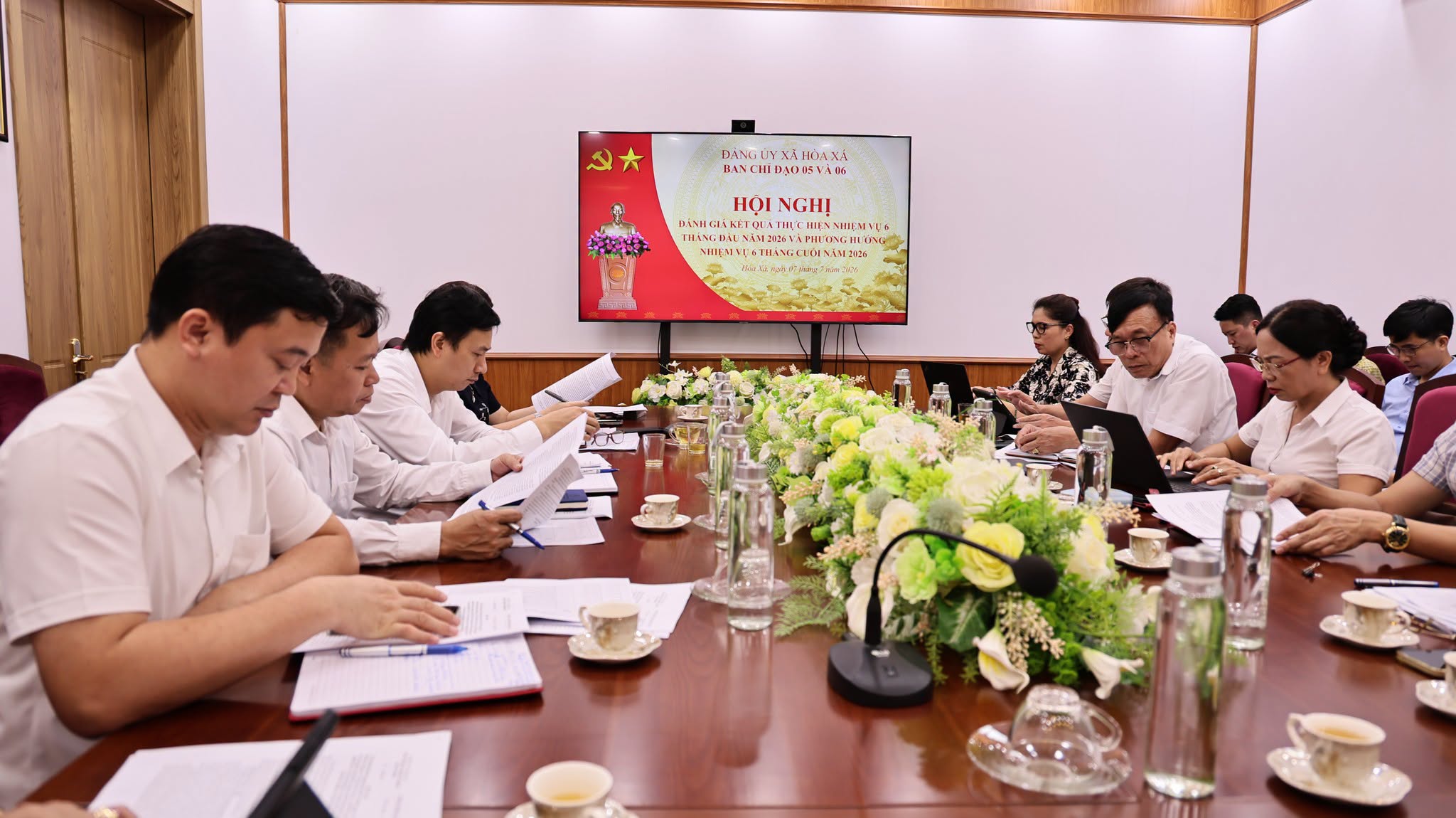 Xã Hòa Xá triển khai thực hiện chương trình công tác toàn khoá, tạo động lực chuyển đổi số và giữ vững quốc phòng - an ninh