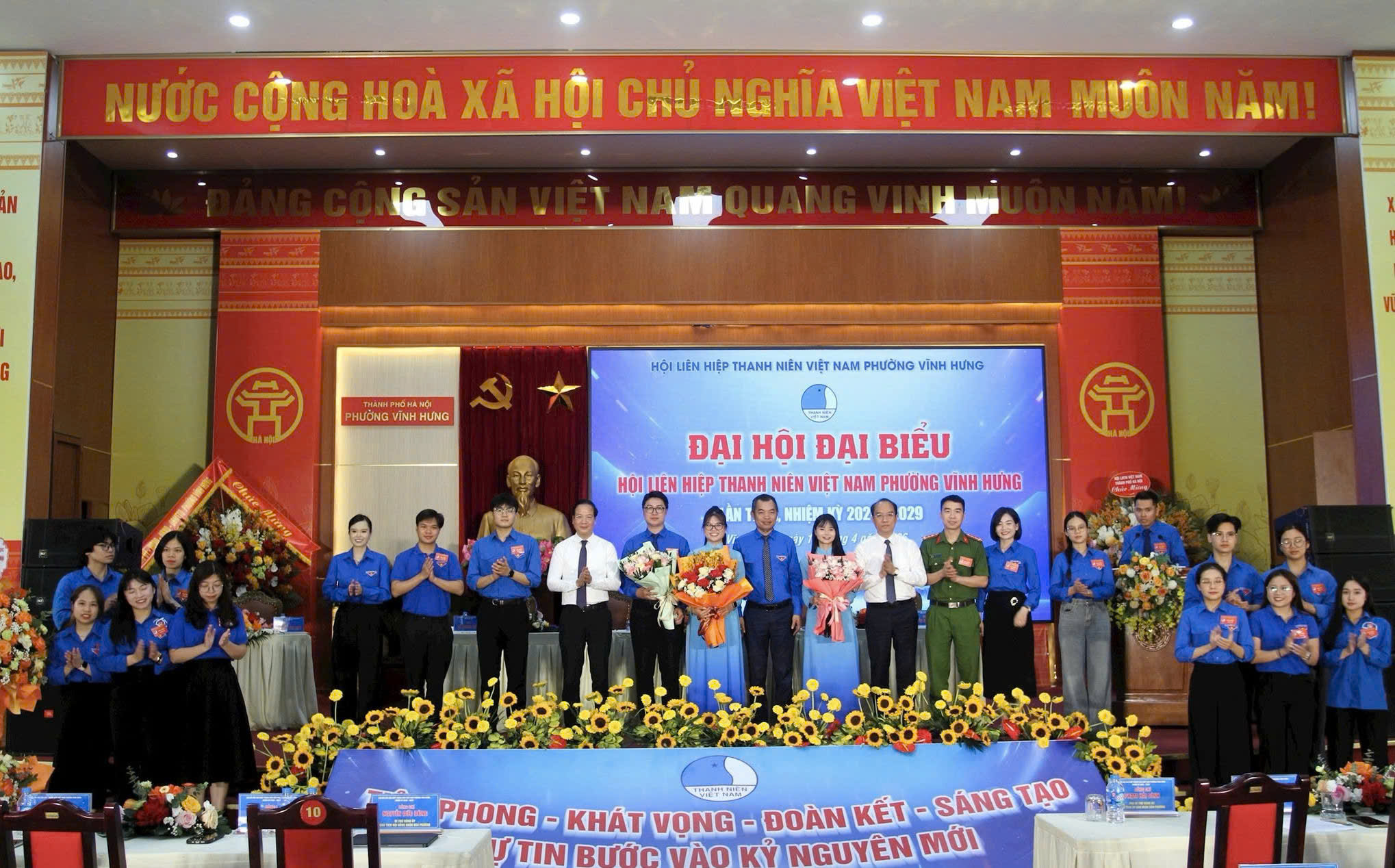 Phường Vĩnh Hưng khẳng định khát vọng cống hiến của tuổi trẻ tại Đại hội Hội Liên hiệp Thanh niên Việt Nam phường lần thứ I