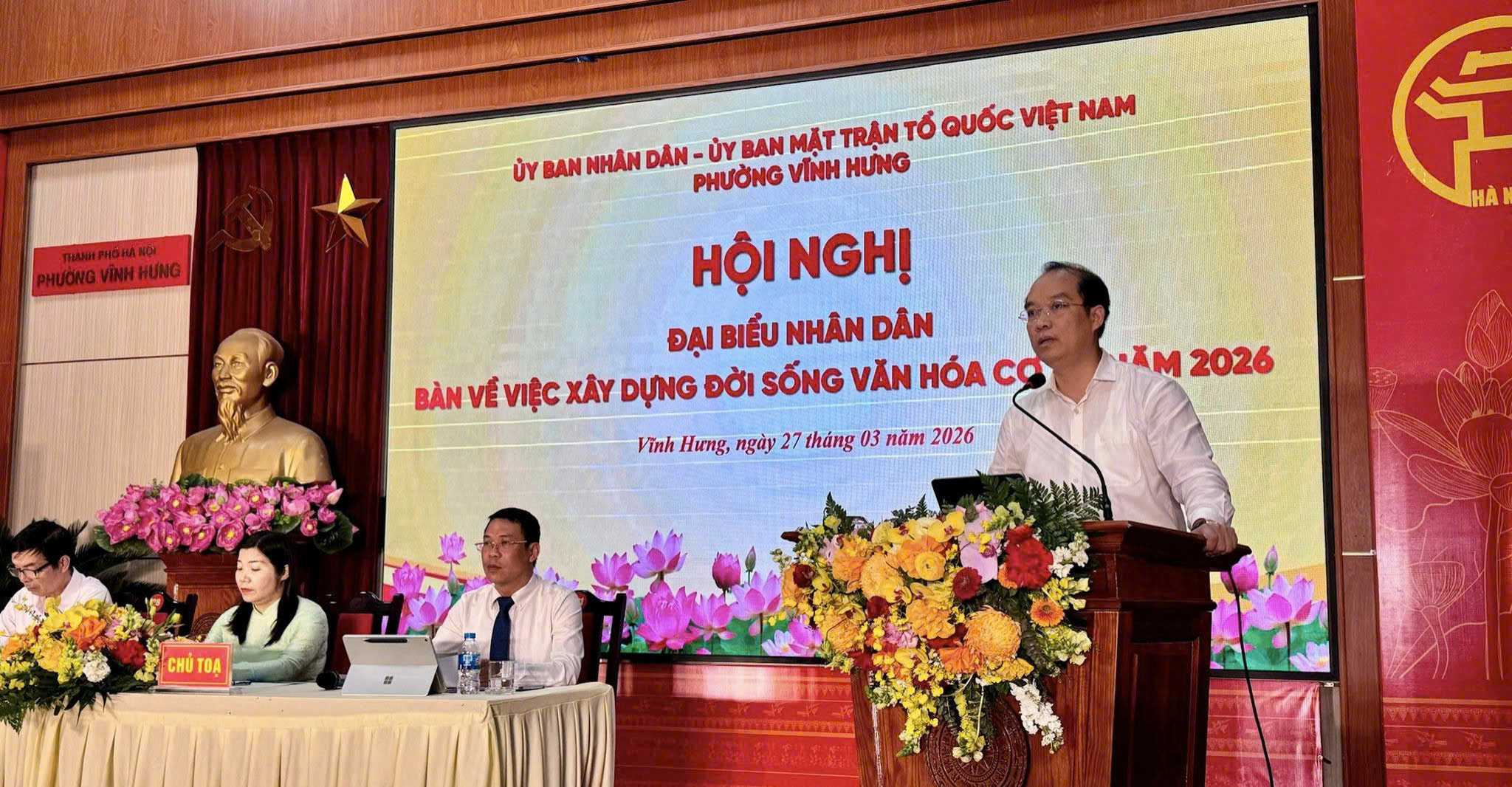 Phường Vĩnh Hưng phát huy sức mạnh đại đoàn kết, lan tỏa phong trào xây dựng đời sống văn hóa từ khu dân cư