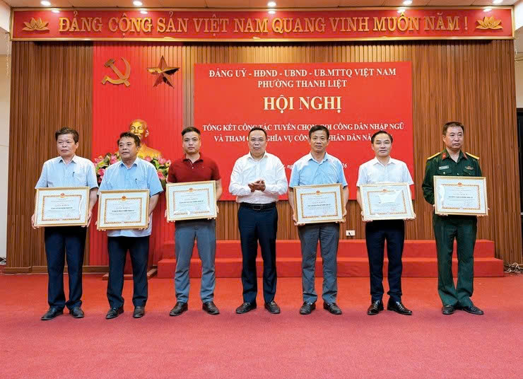 Phường Thanh Liệt nâng cao chất lượng tuyển quân, quyết tâm hoàn thành toàn diện nhiệm vụ quốc phòng năm 2027