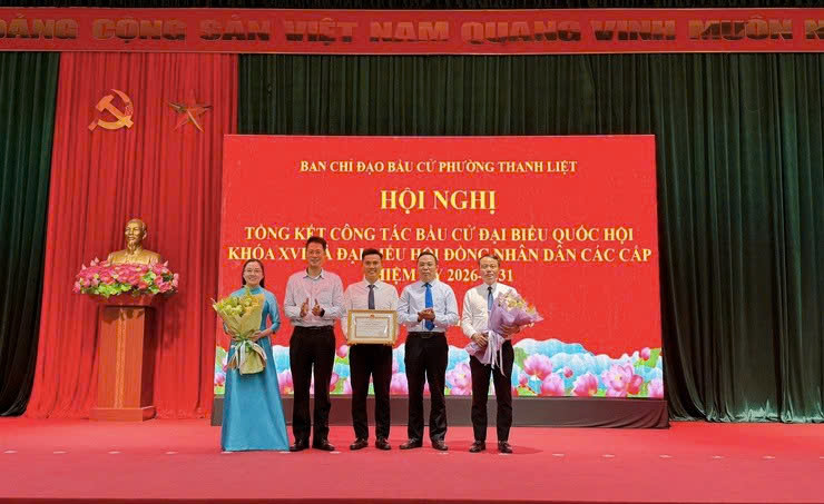 Phường Thanh Liệt tổng kết công tác bầu cử, biểu dương các tập thể, cá nhân hoàn thành xuất sắc nhiệm vụ