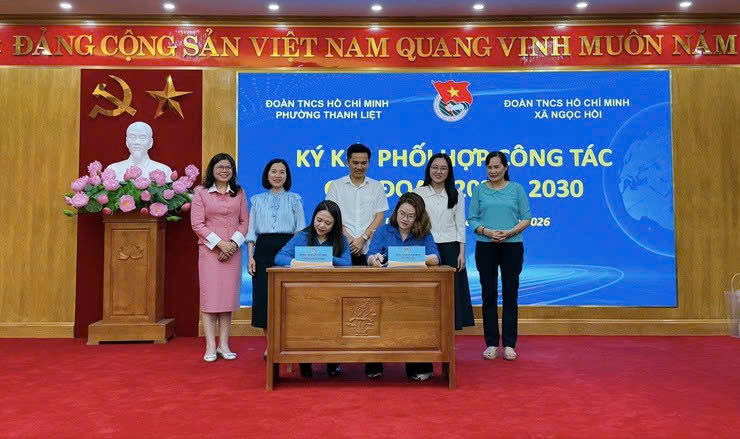 Phường Thanh Liệt mở rộng liên kết, phát huy sức trẻ qua chương trình phối hợp giai đoạn 2025-2030