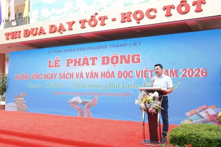 Phường Thanh Liệt lan tỏa văn hóa đọc, khơi dậy khát vọng học tập suốt đời qua Ngày Sách Việt Nam 2026
