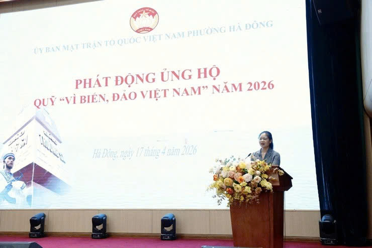 Ủy ban MTTQ Việt Nam phường Hà Đông lan tỏa tinh thần hướng về biển, đảo qua đợt vận động Quỹ “Vì biển, đảo Việt Nam” năm 2026