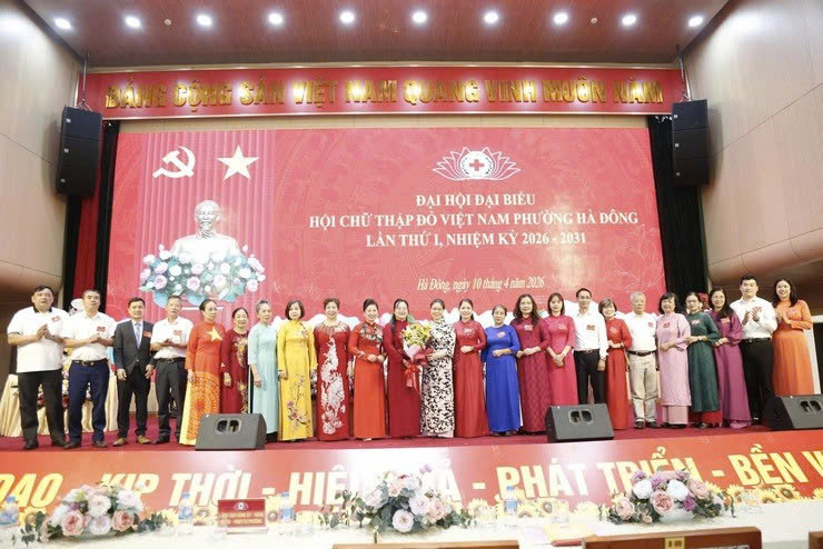 Phường Hà Đông kiện toàn tổ chức Hội Chữ thập đỏ khóa I, nâng cao hiệu quả hoạt động nhân đạo nhiệm kỳ 2026-2031