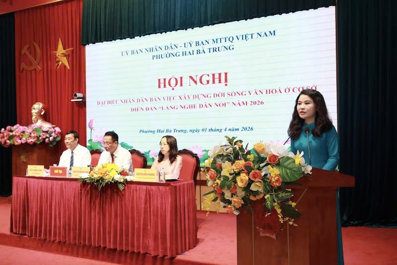 Phường Hai Bà Trưng phát huy quyền làm chủ của nhân dân, tạo đồng thuận xây dựng đời sống văn hóa từ cơ sở