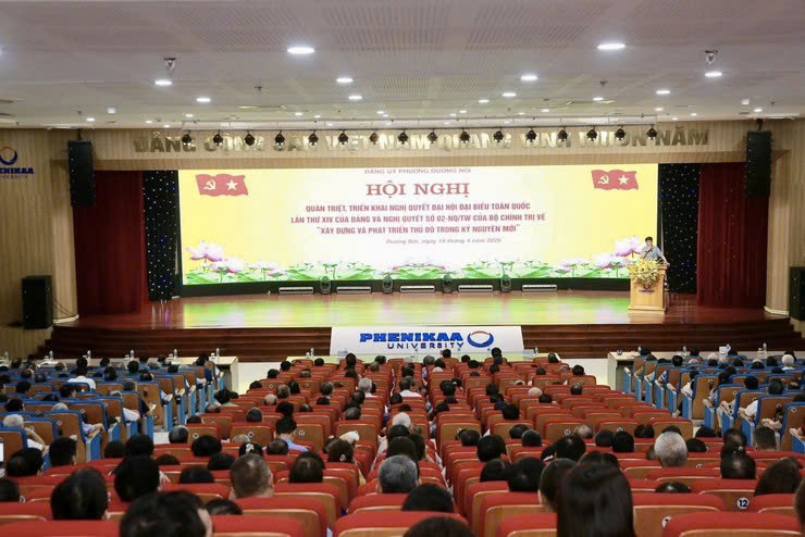 Đảng ủy phường Dương Nội đưa Nghị quyết Đại hội XIV của Đảng và Nghị quyết số 02-NQ/TW vào thực tiễn bằng nhiều giải pháp đồng bộ