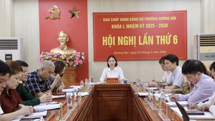 Ban Chấp hành Đảng bộ phường Dương Nội đề ra giải pháp trọng tâm, tạo bứt phá trong thực hiện nhiệm vụ quý II-2026