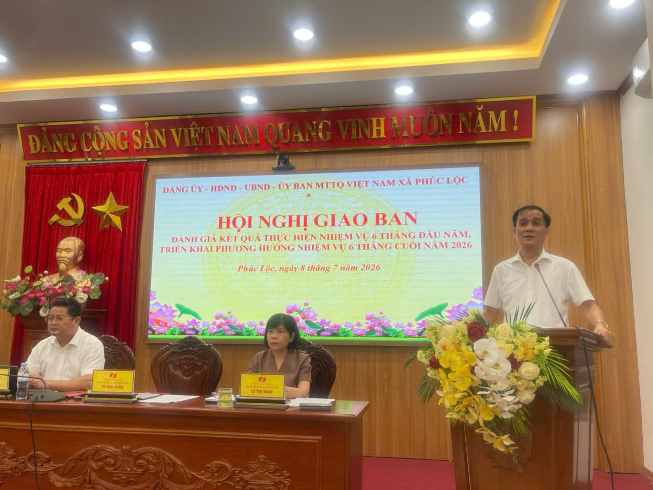 Xã Phúc Lộc đánh giá toàn diện kết quả 6 tháng đầu năm, quyết tâm bứt phá hoàn thành các mục tiêu năm 2026