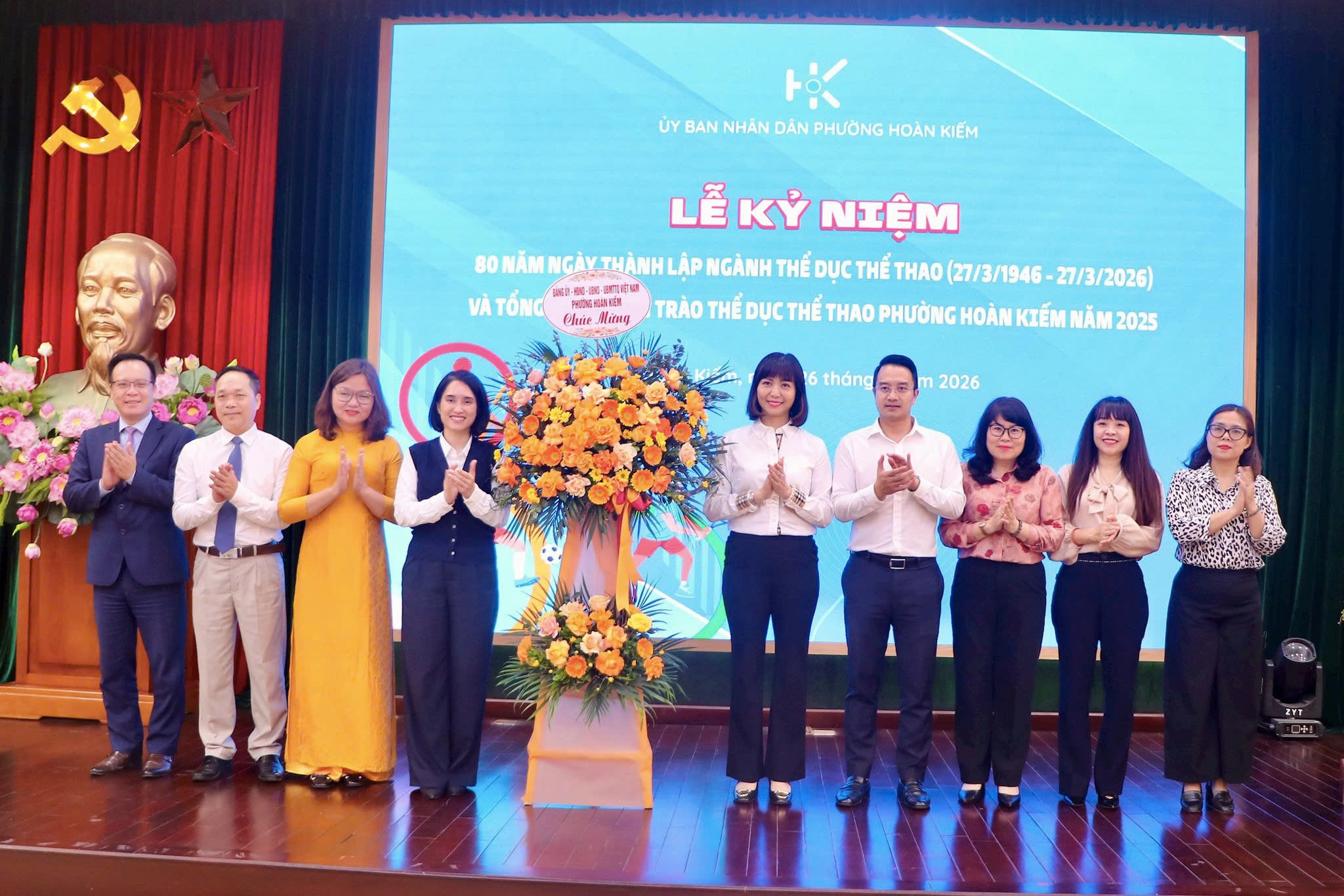 Phường Hoàn Kiếm tôn vinh 80 năm truyền thống ngành Thể dục Thể thao Việt Nam, thúc đẩy phong trào rèn luyện sức khỏe