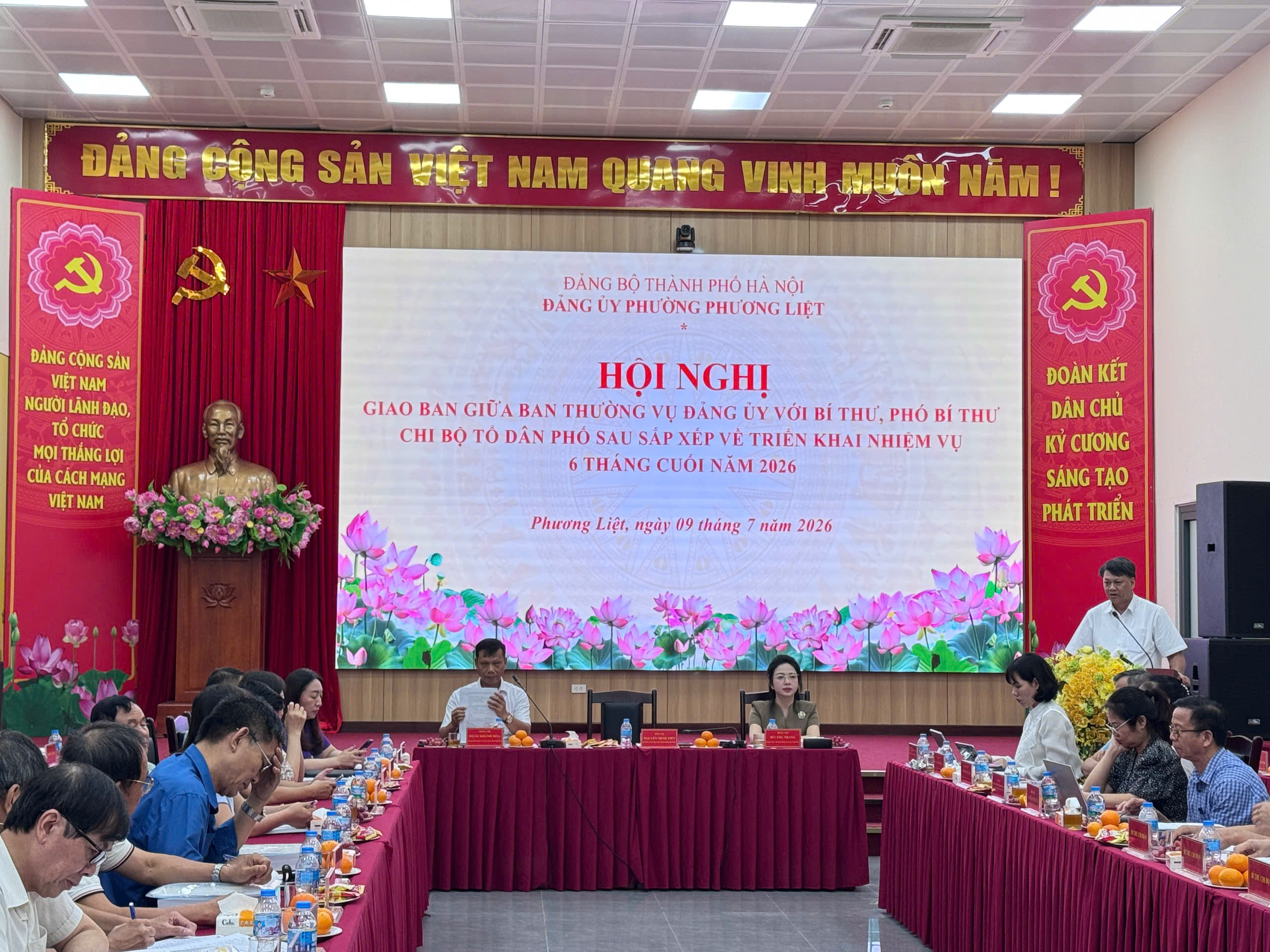 Phường Phương Liệt thống nhất nhiệm vụ trọng tâm sau sắp xếp chi bộ tổ dân phố