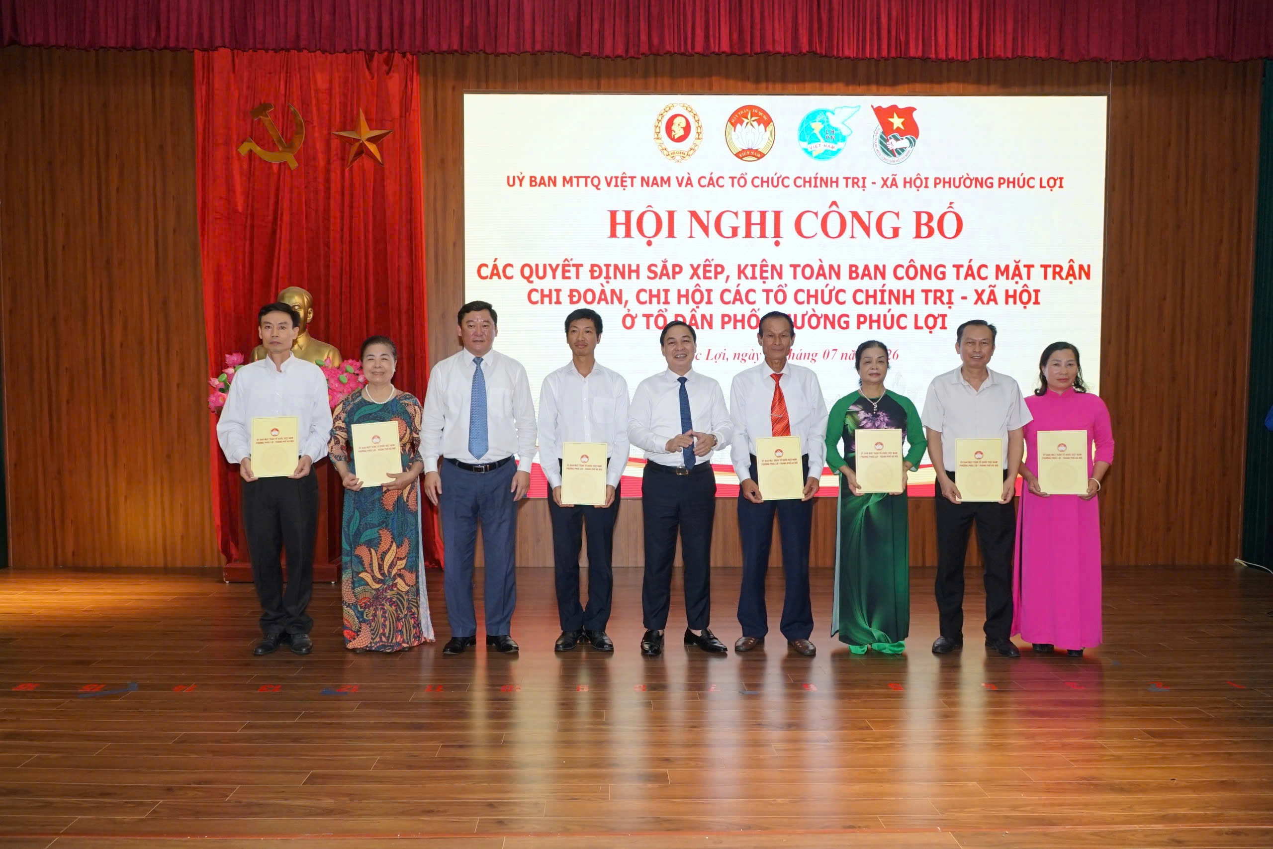 Phường Phúc Lợi kiện toàn hệ thống Mặt trận và các đoàn thể tại 21 tổ dân phố, củng cố sức mạnh từ cơ sở