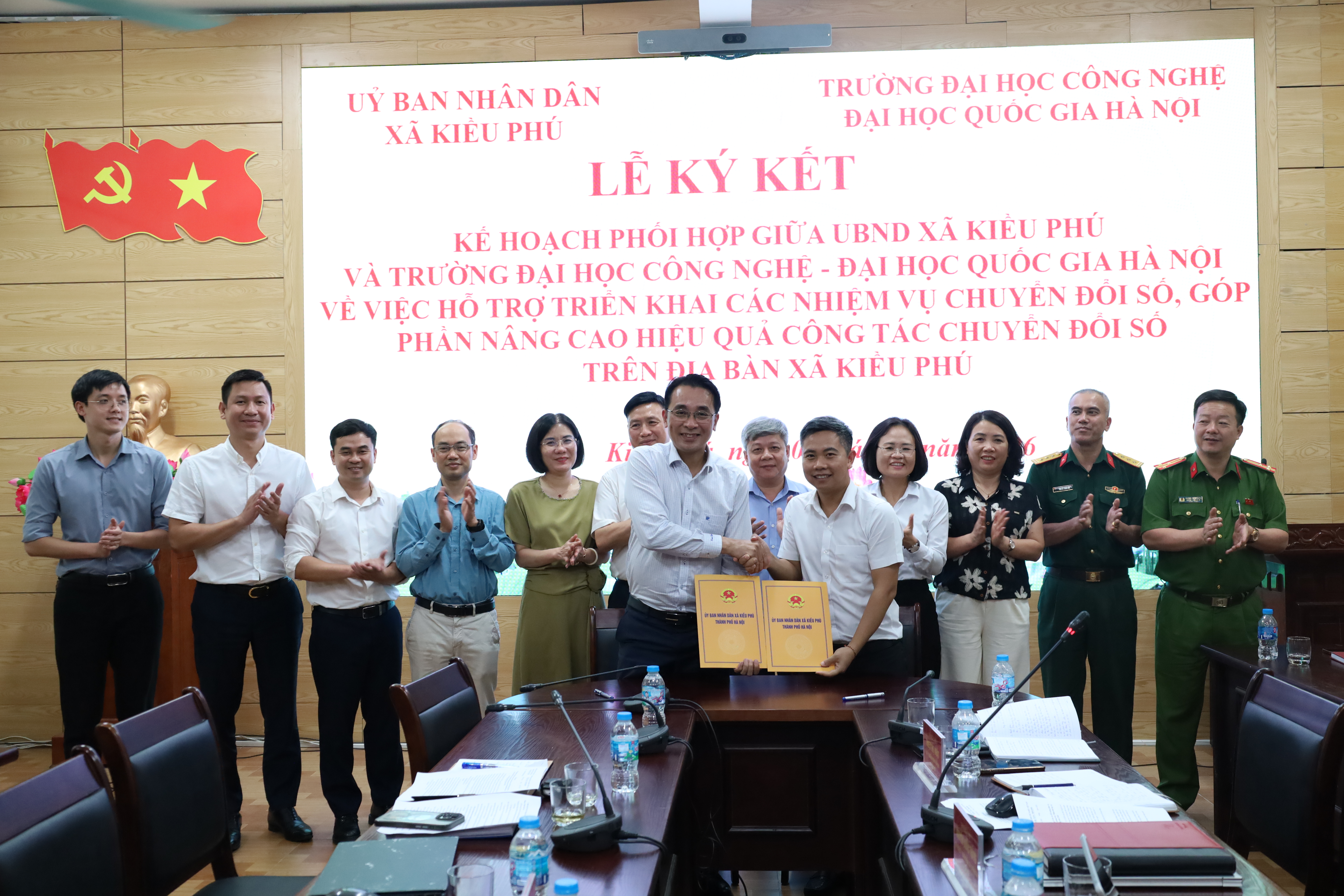 Xã Kiều Phú hợp tác với Trường Đại học Công nghệ thúc đẩy chuyển đổi số từ nền tảng khoa học - công nghệ