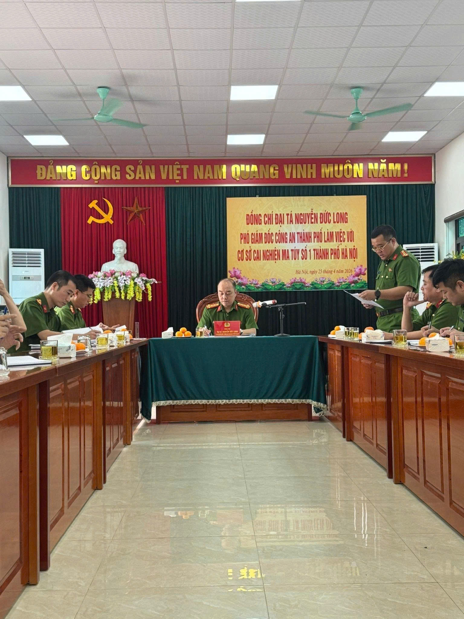 Công an thành phố Hà Nội kiểm tra toàn diện công tác quản lý, cai nghiện tại các cơ sở cai nghiện ma túy